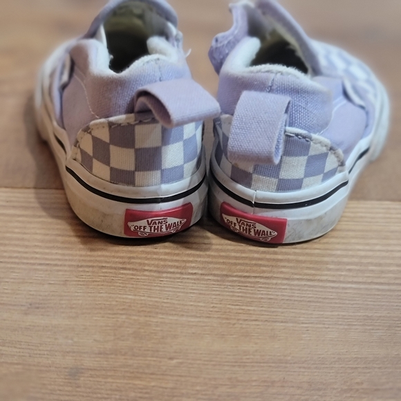 Toddler light purple checkered vans - Picture 3 of 6